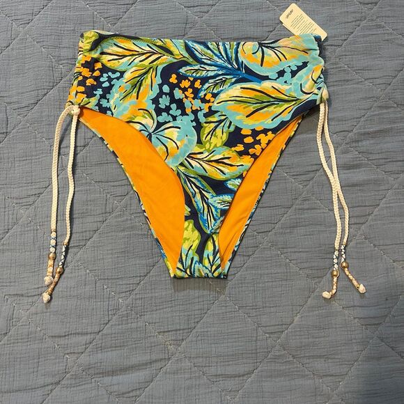 Aerie High Waisted Bikini Bottom Women’s Size Large NWT - Picture 1 of 6